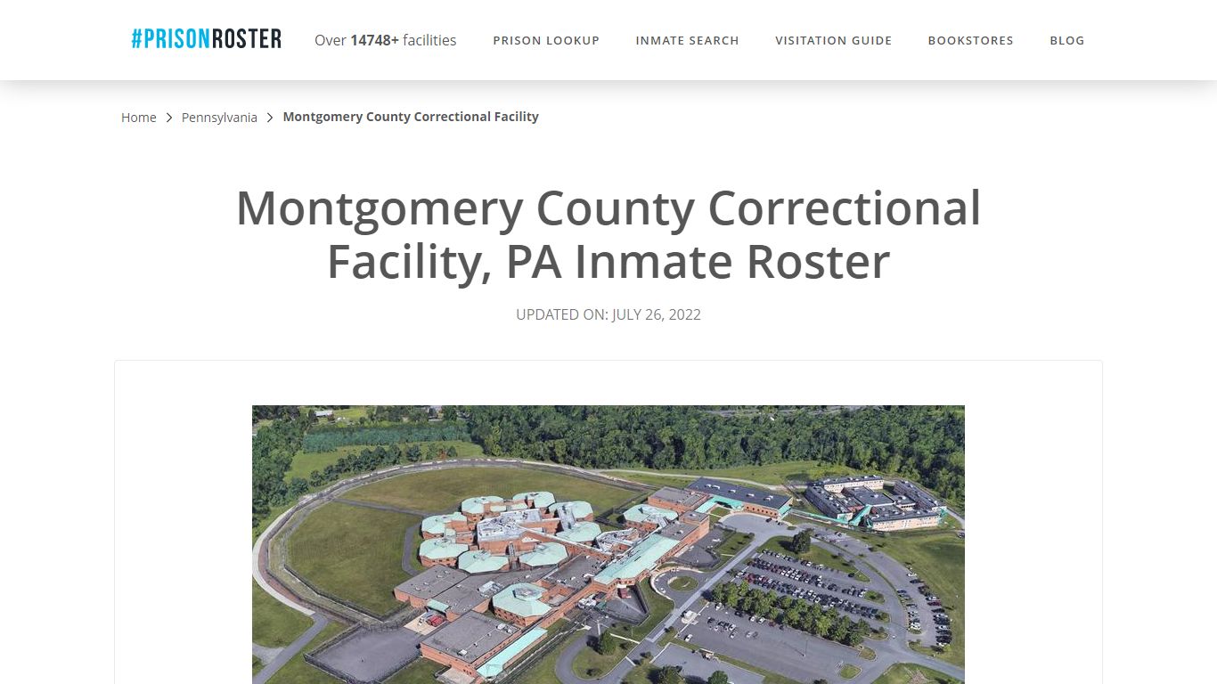 Montgomery County Correctional Facility, PA Inmate Roster